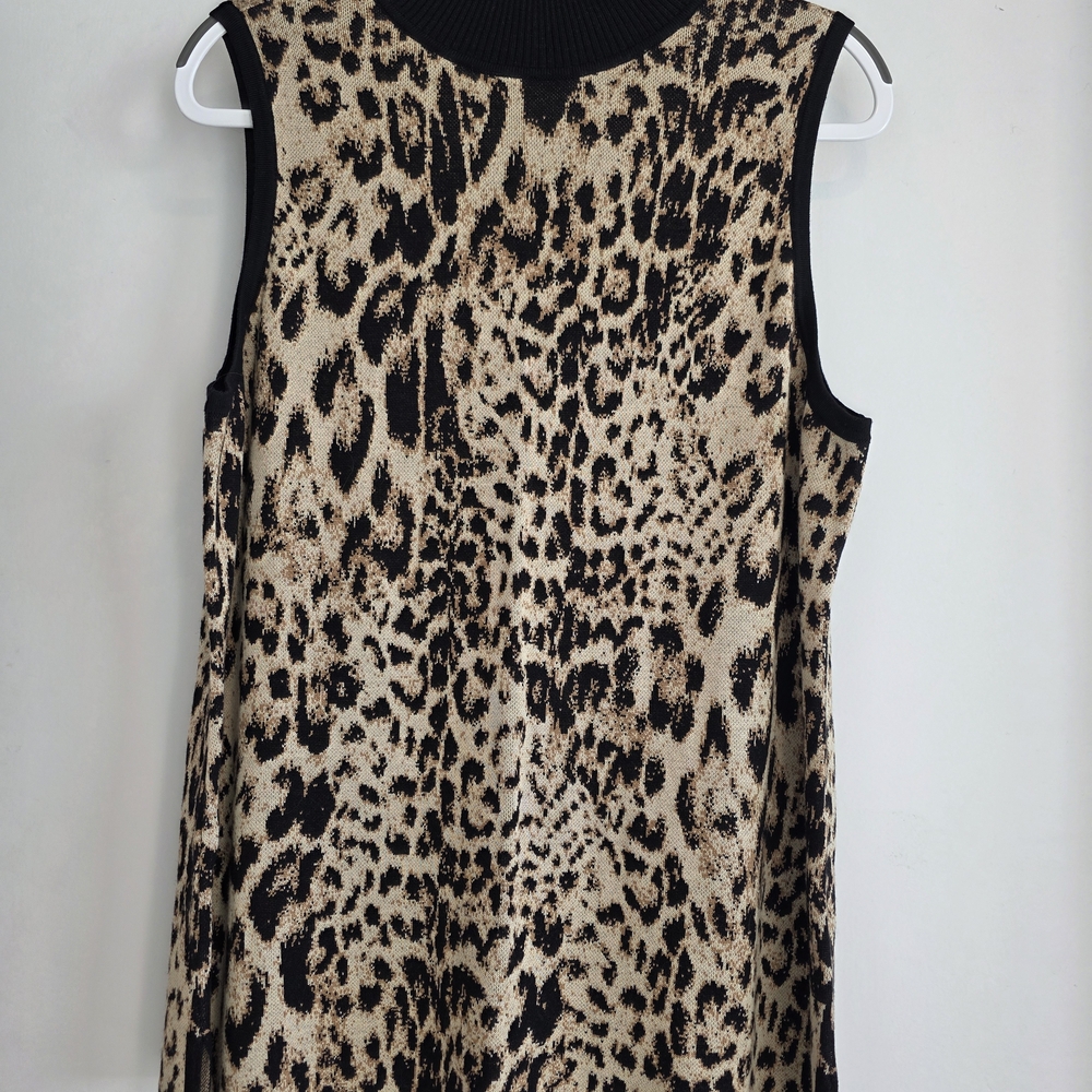 Chico's Black and Brown Knit Sweater
